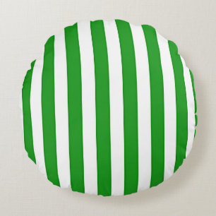Cojín Redondo Rayas Verdes