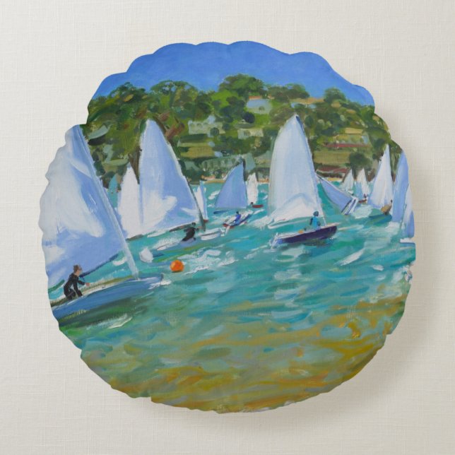 Cojín Redondo Raza del velero (Anverso)