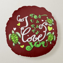 Cojín Redondo Realmente te amo - Día de San Valentín