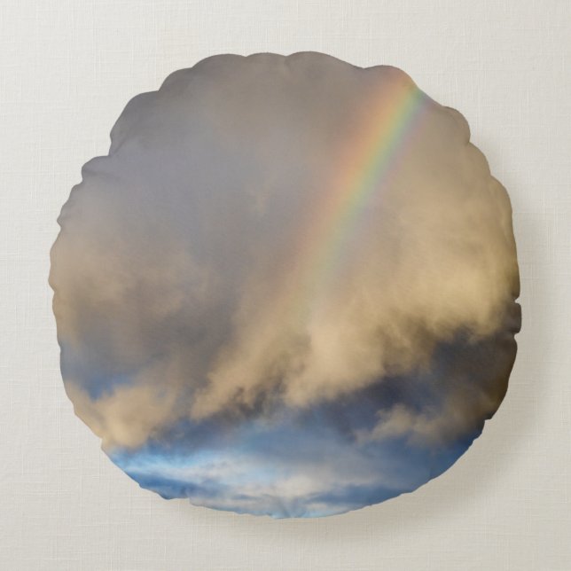 Cojín Redondo rebelión arco iris (Anverso)