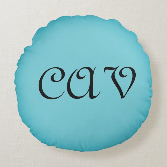 Cojín Redondo Recoleta Cornflower Blue (Anverso)