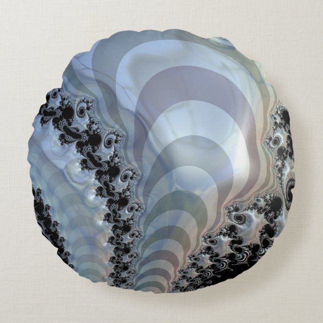 Cojín Redondo Recursive Realms (Anverso)