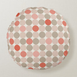 Cojín Redondo Red and pink Scandinavian Circles Round Pillow