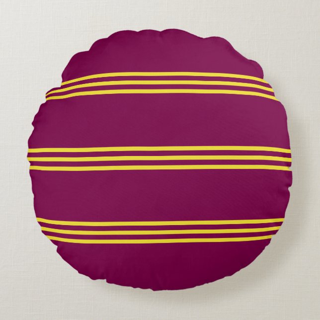 Cojín Redondo Red and Yellow Round Pillow (Anverso)