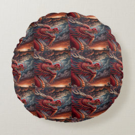 Cojín Redondo Red Dragon
