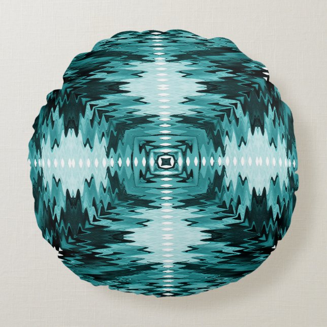 Cojín Redondo Redes de mar profundo..... (Anverso)