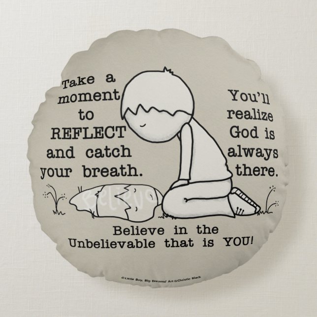 Cojín Redondo Reflejar (Anverso)