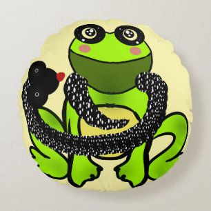 Cojín Redondo Regalo de amistad personalizado