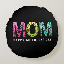 Cojín Redondo Regalo de celebración del Día de la Madre
