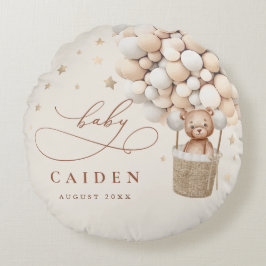 Cojín Redondo Regalo de guardería de Baby Shower neutro para ose