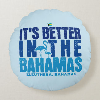 Cojín Redondo Regalo de recuerdo de Bahamas : Cruise Eleuthera B