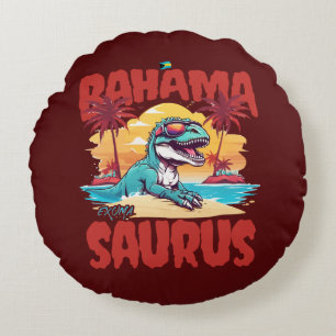 Cojín Redondo Regalo de recuerdo de Bahamas: Exuma Bahamas Baham