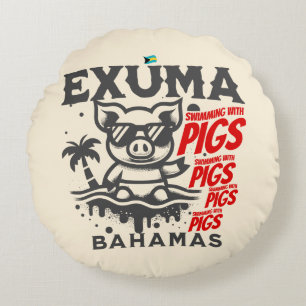 Cojín Redondo Regalo de souvenirs de Bahamas: Exuma Bahamas