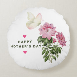 COJÍN REDONDO REGALO ESPECIAL DÍA DE LA MADRE FELIZ