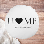 Cojín Redondo Regalo moderno minimalista de la familia residenci<br><div class="desc">Bienvenidos a nuestra colección Modern Minimal Home Family en Zazzle, el destino perfecto para regalos personalizados que elevan su hogar y celebran lazos familiares. Nuestra cuidada selección de productos combina a la perfección el diseño contemporáneo con la calidez de la familia, creando un toque único y elegante para sus espacios....</div>