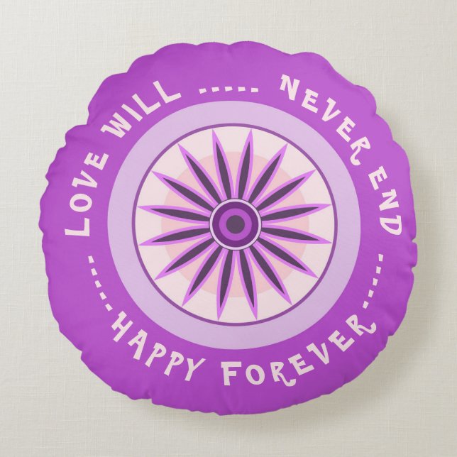 Cojín Redondo REGALO PARA MAMÁ, HERMANA, HIJA, AMIGA, novia (Anverso)