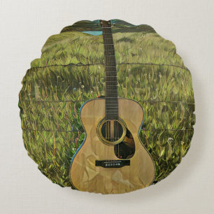Cojín Redondo Regalo para novio guitarrista