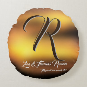 Cojín Redondo Regalo personalizado de inauguración de casa famil