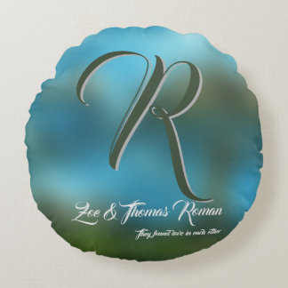 Cojín Redondo Regalo personalizado de inauguración de casa famil