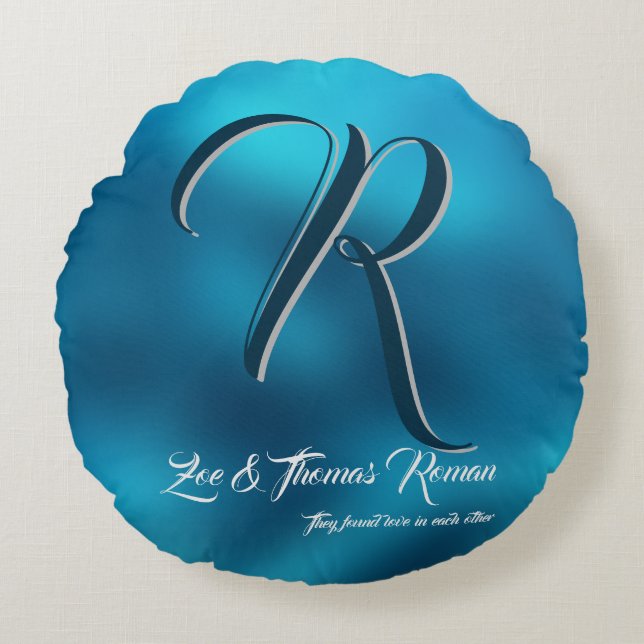 Cojín Redondo Regalo personalizado de inauguración de casa famil (Anverso)