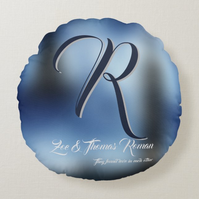 Cojín Redondo Regalo personalizado de inauguración de casa para  (Anverso)