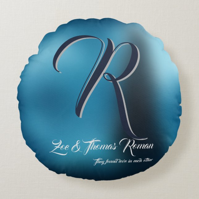 Cojín Redondo Regalo personalizado de inauguración de casa para  (Anverso)