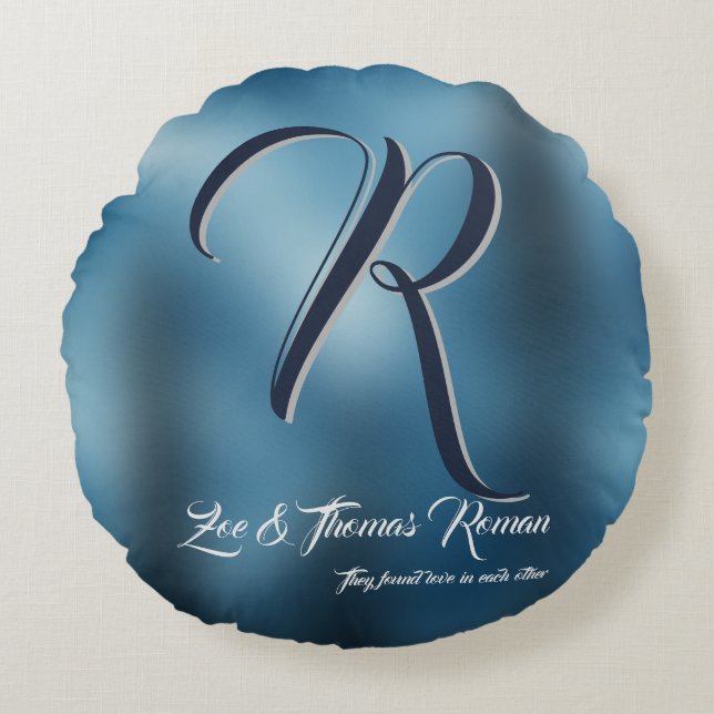 Cojín Redondo Regalo personalizado de inauguración de casa para  (Anverso)