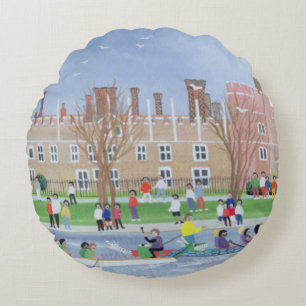 Cojín Redondo Regatas del dragón en el Hampton Court 1993