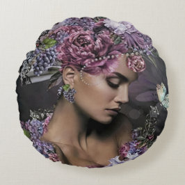 Cojín Redondo Reina de flores