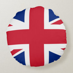 Cojín Redondo Reino Unido (Bandera Británica) (Union Jack) (Rein