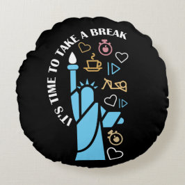 Cojín Redondo Relajantes vibraciones chill llenas de diversión t