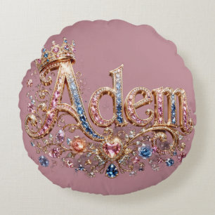 Cojín Redondo Reloj de pared decorativo Adam Crown