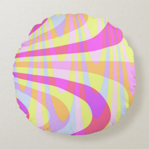 Cojín Redondo remolinos de los años 70