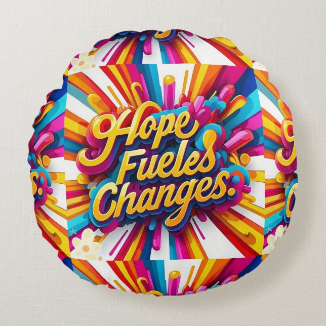 Cojín Redondo "Renacimiento de las almas" (Anverso)