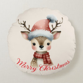Cojín Redondo Reno  Navideño 