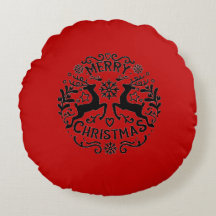 Renovales de Navidad Reno, Rojo Negro