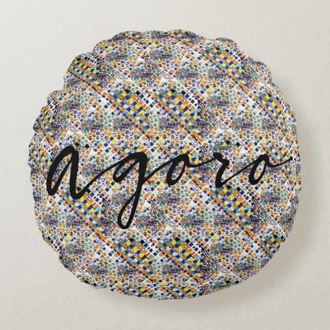 Cojín Redondo Reproducir (Anverso)