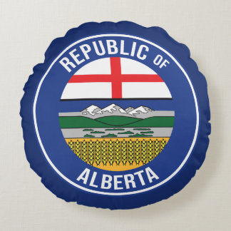 Cojín Redondo República de Alberta WEXIT