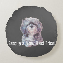 Cojín Redondo Rescue Dog Round Pillow
