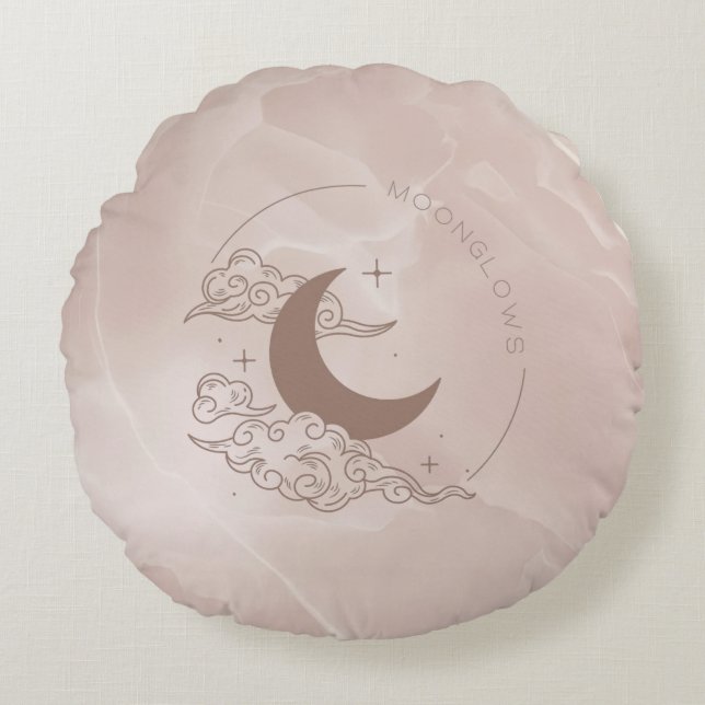 Cojín Redondo Resplandores lunares (Anverso)