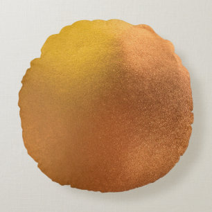 Cojín Redondo Resumen de fondo de textura de color de oro o Reli