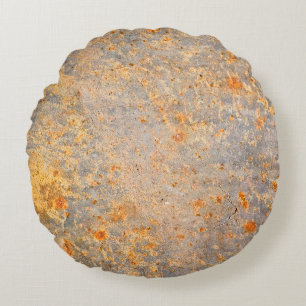 Cojín Redondo Resumen de fondo metalizado grueso oxidado abstrac