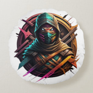 Cojín Redondo Resumen de Ninja Warrior