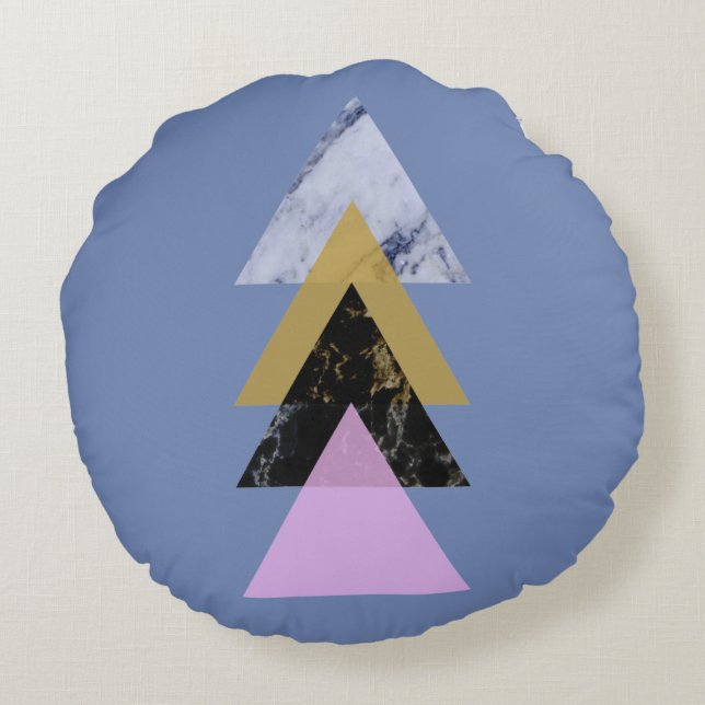 Cojín Redondo Resumen escandinavo #885 (Reverso)