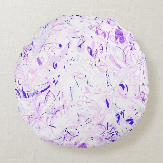 Cojín Redondo Resumen Mandala 2 (Anverso)