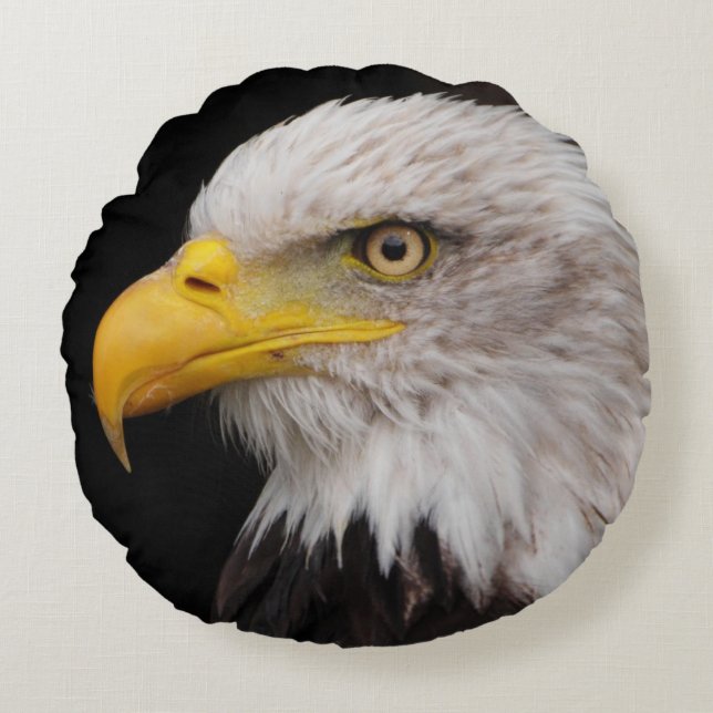 Cojín Redondo Retrato del águila (Anverso)