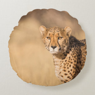 COJÍN REDONDO RETRATO LEOPARD