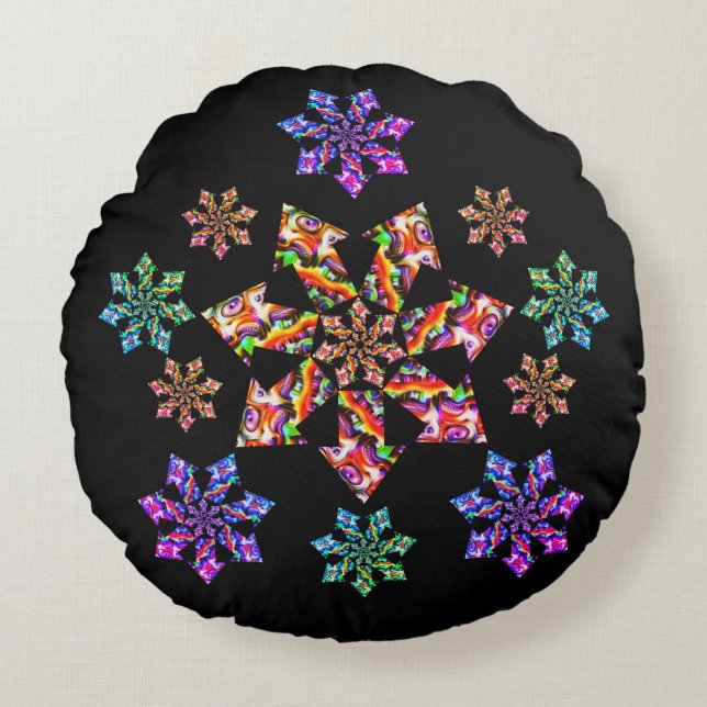 Cojín Redondo Rev de siete estrellas (Anverso)