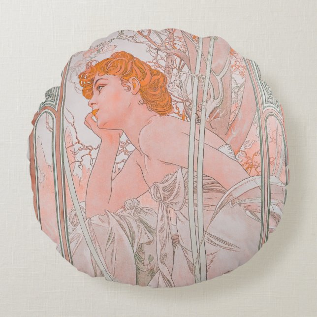 Cojín Redondo Reverie du Soir (1899) (Anverso)