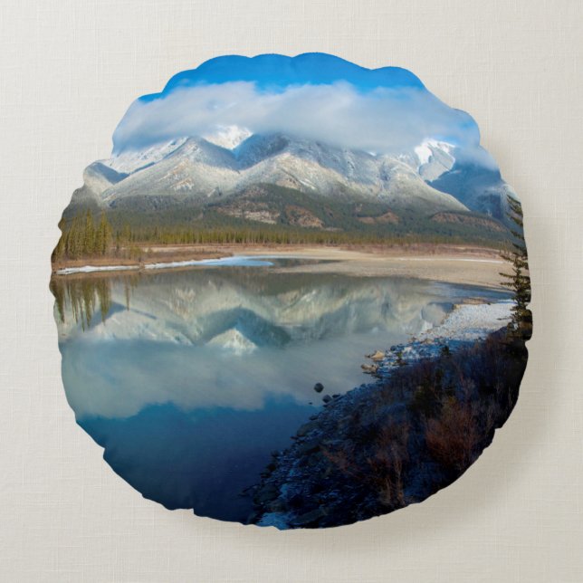 Cojín Redondo Río Athabasca, Parque Nacional Jasper, Alberta (Anverso)